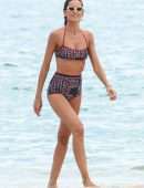 Izabel Goulart in Bikini on the Beach in Cannes