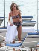 Izabel Goulart in Bikini on the Beach in Cannes