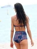 Izabel Goulart in Bikini on the Beach in Cannes