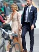 Jennifer Lawrence Braless Out in New York
