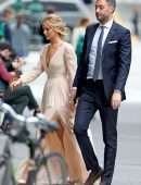 Jennifer Lawrence Braless Out in New York