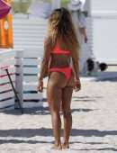 Karrueche Tran in Bikini at Beach in Miami
