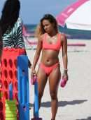 Karrueche Tran in Bikini at Beach in Miami