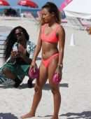 Karrueche Tran in Bikini at Beach in Miami