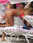 Karrueche Tran in Bikini at Beach in Miami