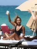 Karrueche Tran in Swimsuit on the Beach in Miami