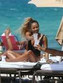Karrueche Tran in Swimsuit on the Beach in Miami