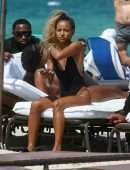 Karrueche Tran in Swimsuit on the Beach in Miami