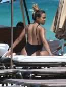 Karrueche Tran in Swimsuit on the Beach in Miami