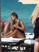 Karrueche Tran in Swimsuit on the Beach in Miami