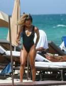 Karrueche Tran in Swimsuit on the Beach in Miami