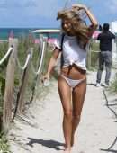 Kate Bock Leaving the Beach in Miami