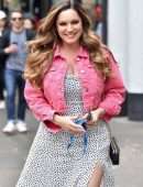 Kelly Brook Arriving at Global Radio Studios in London