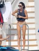 Kendall Jenner in Bikini taking a Shower in Monaco