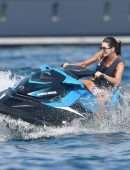 Kendall Jenner in Bikini taking a Shower in Monaco