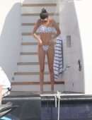 Kendall Jenner in Bikini taking a Shower in Monaco