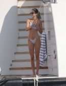 Kendall Jenner in Bikini taking a Shower in Monaco
