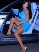 Kylie Jenner Leggy, Out in Calabasas
