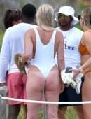 Lindsey Vonn in Swimsuit on the Beach in Miami
