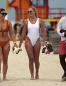 Lindsey Vonn in Swimsuit on the Beach in Miami