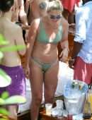 Lindsey Vonn in Thong Bikini at a Pool Party in Miami
