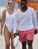 Lindsey Vonn in Swimsuit on the Beach in Miami