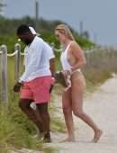 Lindsey Vonn in Swimsuit on the Beach in Miami