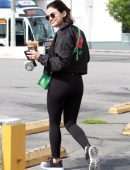 Lucy Hale Booty, Leaving Alfred's Coffee in LA