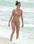 Melissa Satta in Bikini at a Beach in Dubai