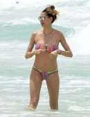 Melissa Satta in Bikini at a Beach in Dubai