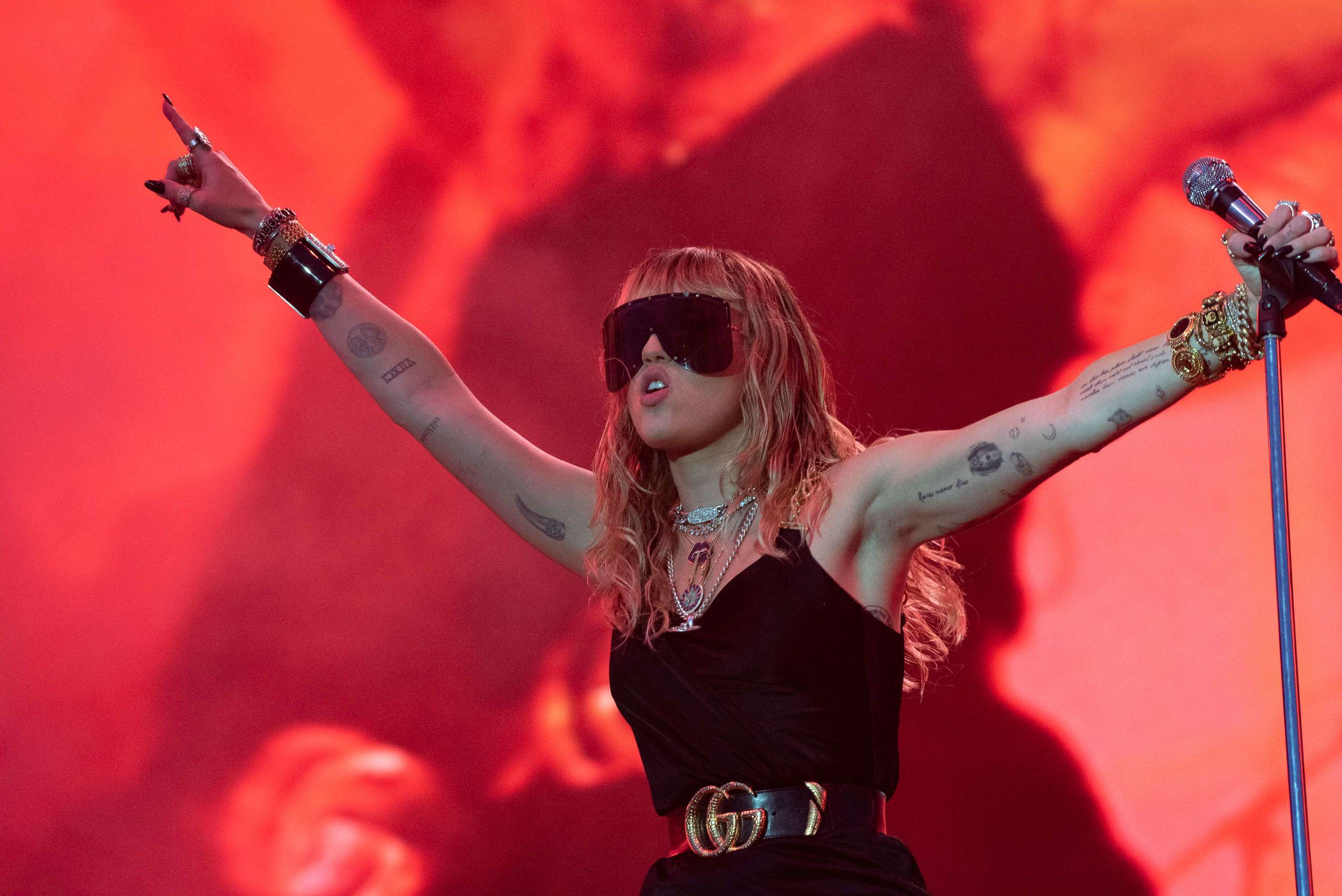 Miley Cyrus at BBC Radio 1 Big Weekend In Middlesborough