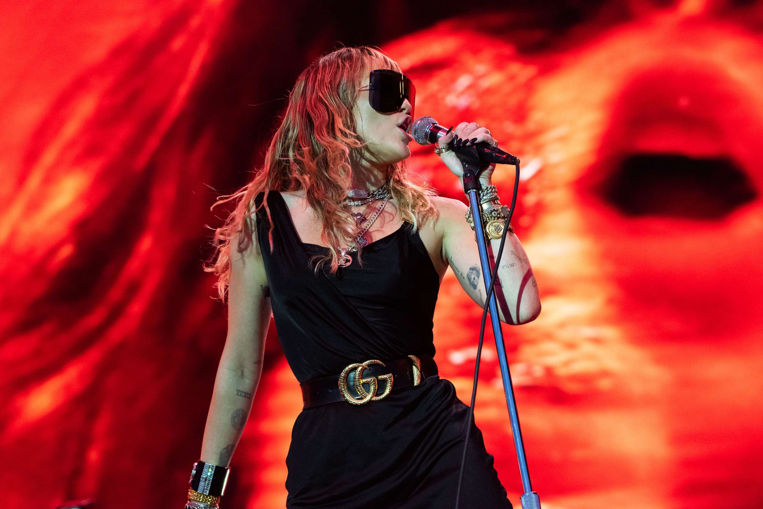 Miley Cyrus at BBC Radio 1 Big Weekend In Middlesborough