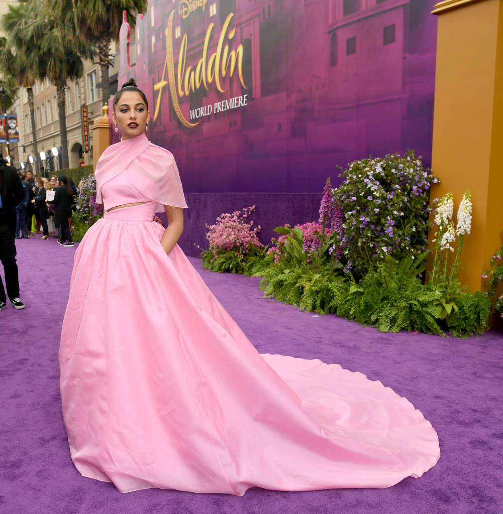 Naomi Scott at the Premiere of Disney's "Aladdin" in Los Angeles