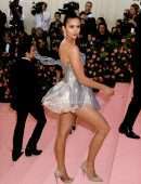 Nina Dobrev Leggy at 2019 Met Gala in NYC