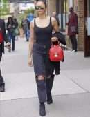 Nina Dobrev Out and About in Tribeca, NYC