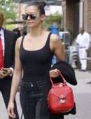 Nina Dobrev Out and About in Tribeca, NYC