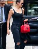 Nina Dobrev Out and About in Tribeca, NYC