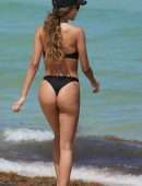 Patricia Contreras Wardrobe Malfunction at the Beach in Miami
