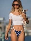 Rachel McCord Braless See-Through Pokies in Los Angeles