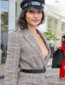 Shanina Shaik Cleavage at Hotel Martinez in Cannes