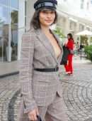 Shanina Shaik Cleavage at Hotel Martinez in Cannes