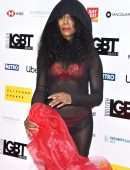 Sinitta in See-Through at British LGBT Awards held at Marriott Hotel in London