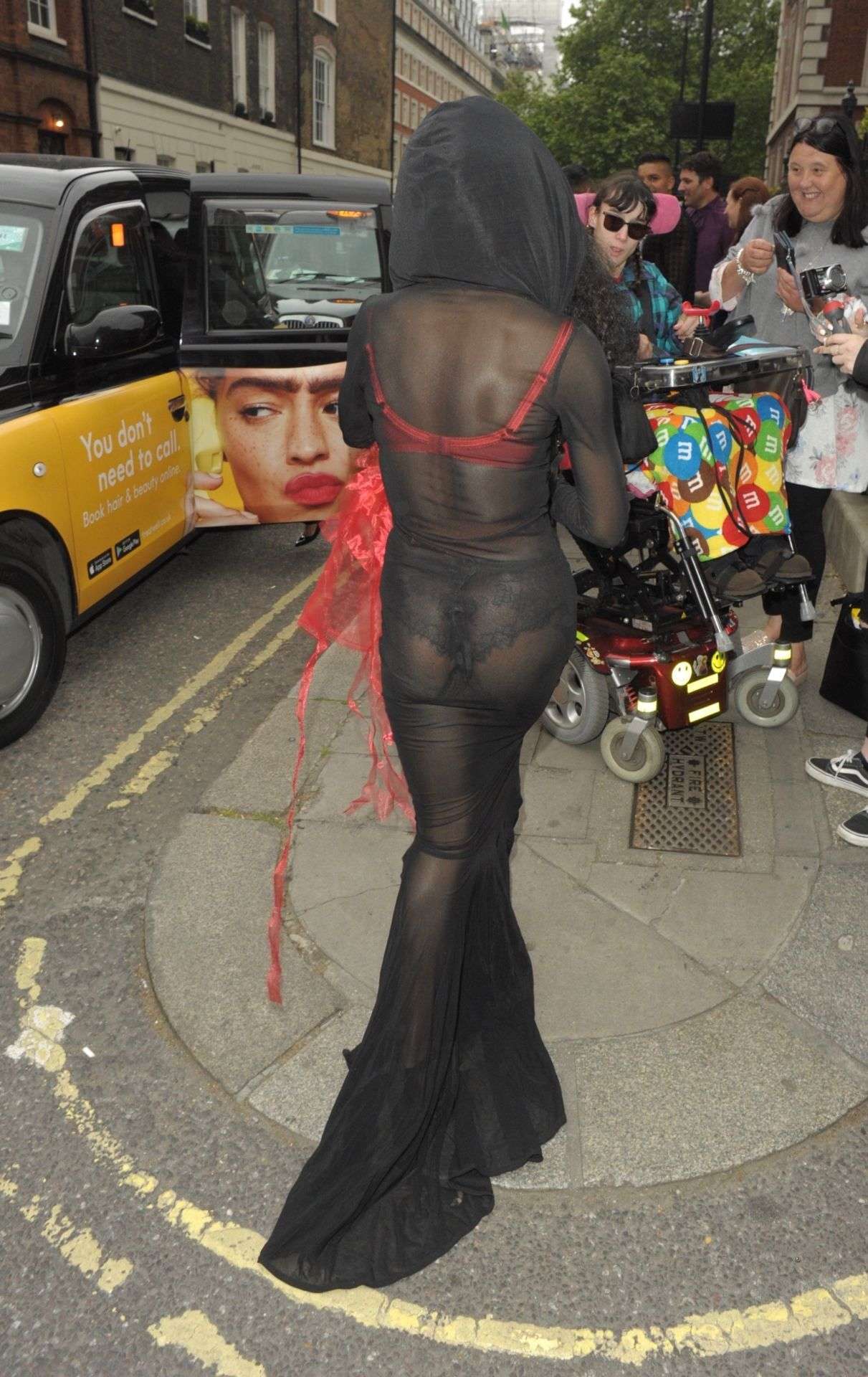 Sinitta in See-Through at British LGBT Awards held at Marriott Hotel in London