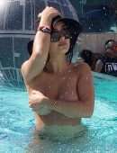 Tao Wickrath at Strip Club Pool Party in Las Vegas