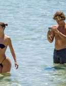Valentina Fradegrada at the Beach in Ibiza
