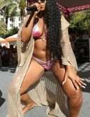 Ashanti in Bikini and Performing Live at Flamingo Las Vegas’ Go Pool Dayclub