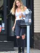Ashley Benson Leaving a Hair Salon in Beverly Hills
