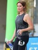 Ashley Tisdale Wraps up a Workout in Studio City