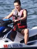 Bella Thorne Riding a Jetski in Miami