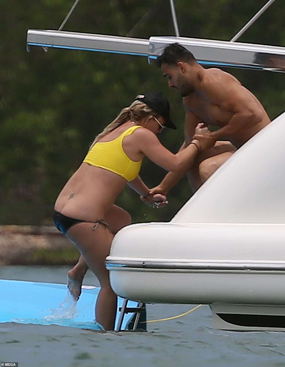 Britney Spears Booty in Bikini on a Yacht in Miami